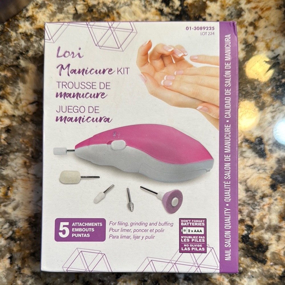 Manicure Kit - Pink and Gray